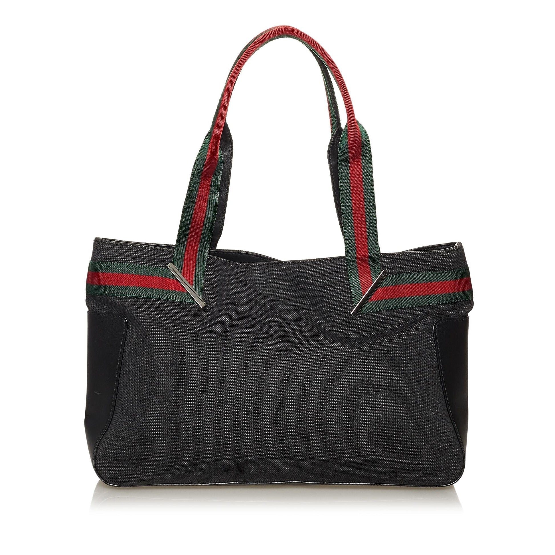 Gucci Web Denim Handbag