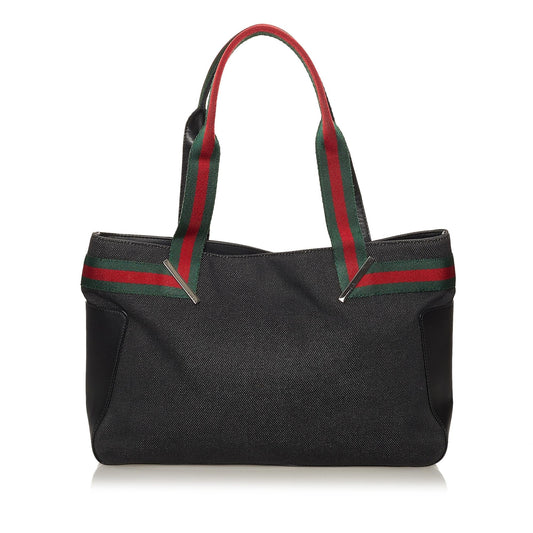 Gucci Web Denim Handbag (SHG-28988)