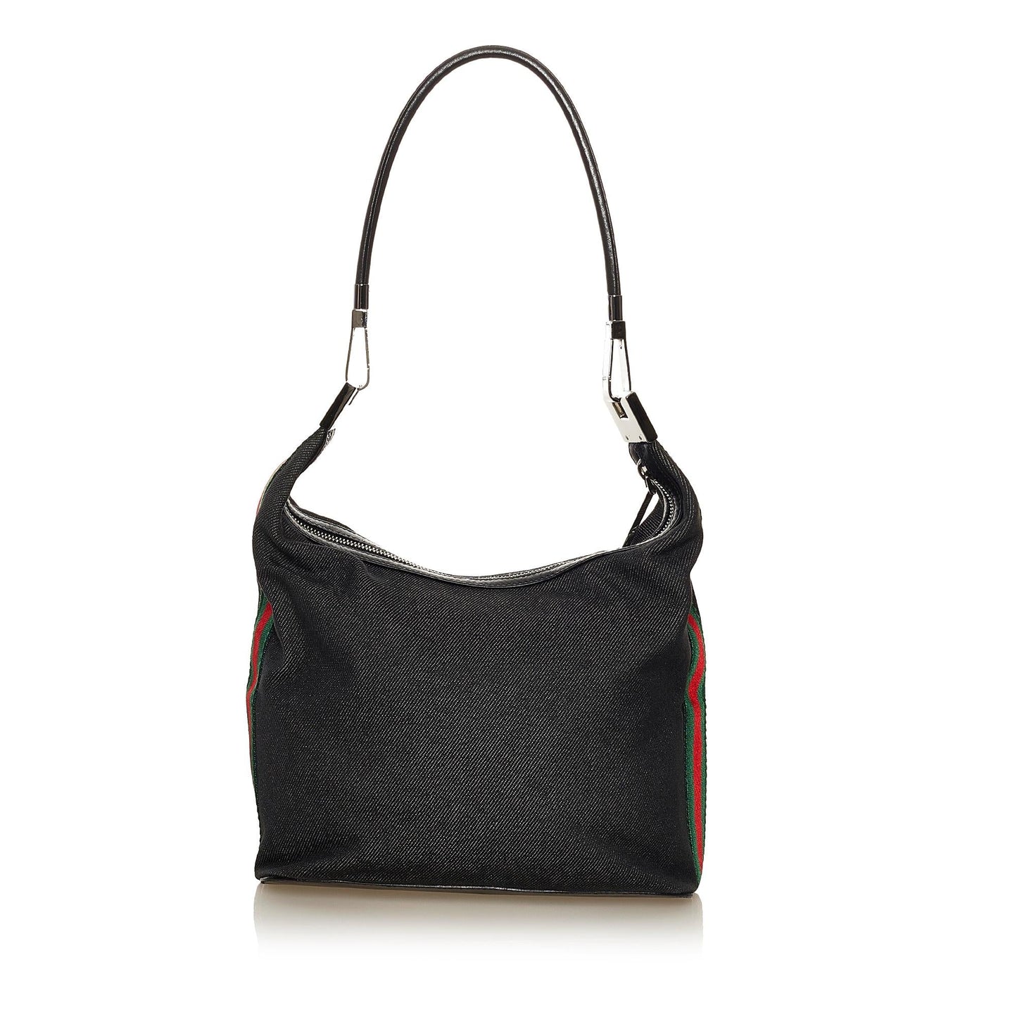 Gucci Web Denim Shoulder Bag (SHG-34386)
