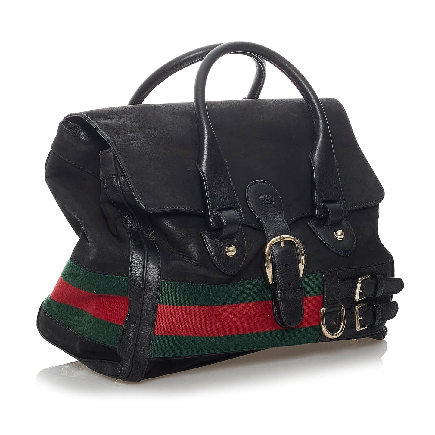 Gucci Web Heritage Nubuck Tote Bag (SHG-34479)