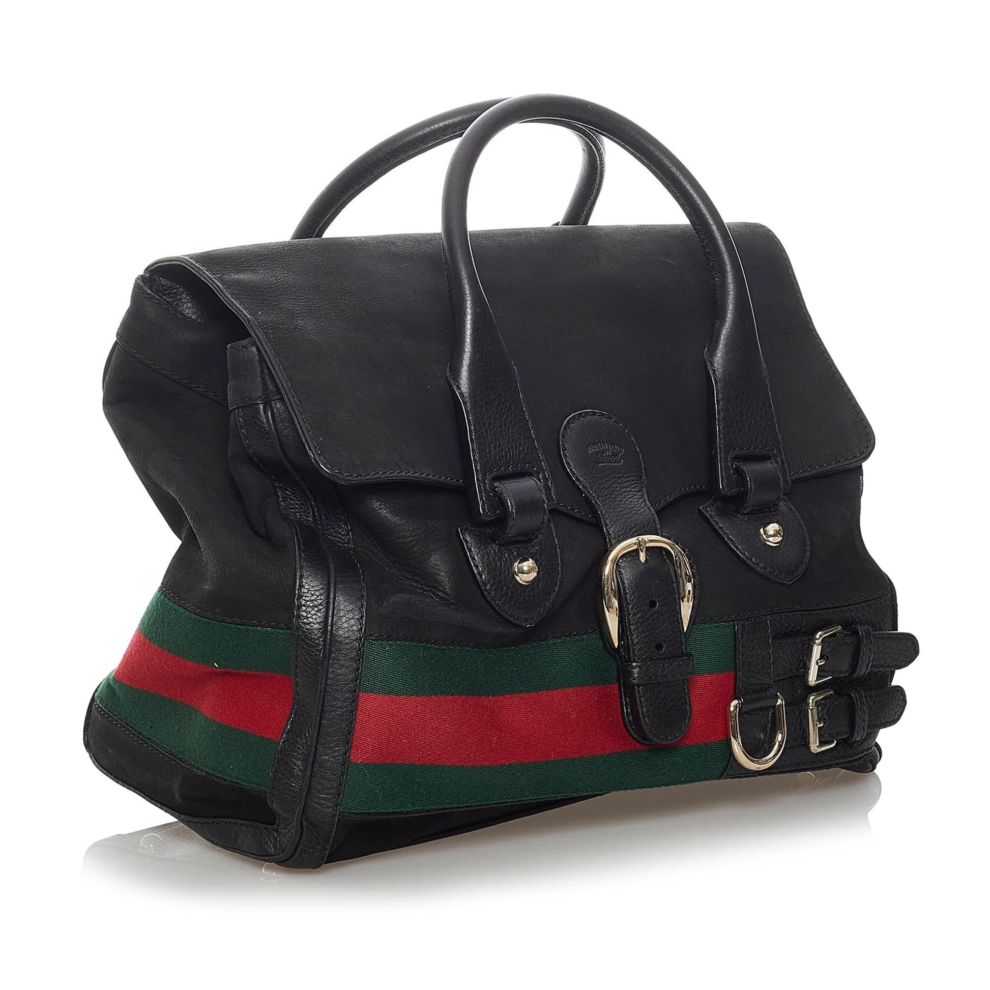 Gucci Web Heritage Nubuck Tote Bag (SHG-34479)