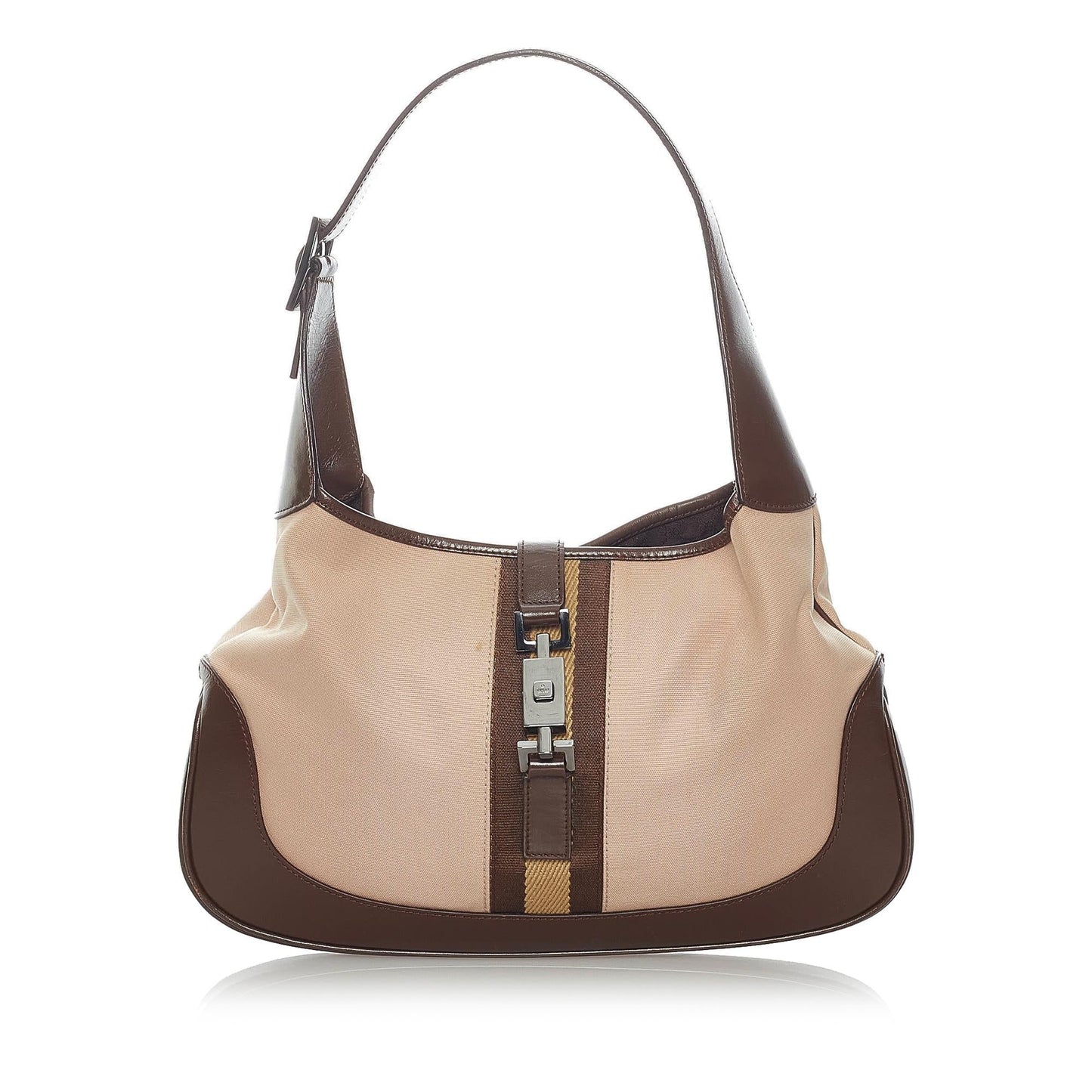 Gucci Web Jackie Canvas Shoulder Bag (SHG-32012)