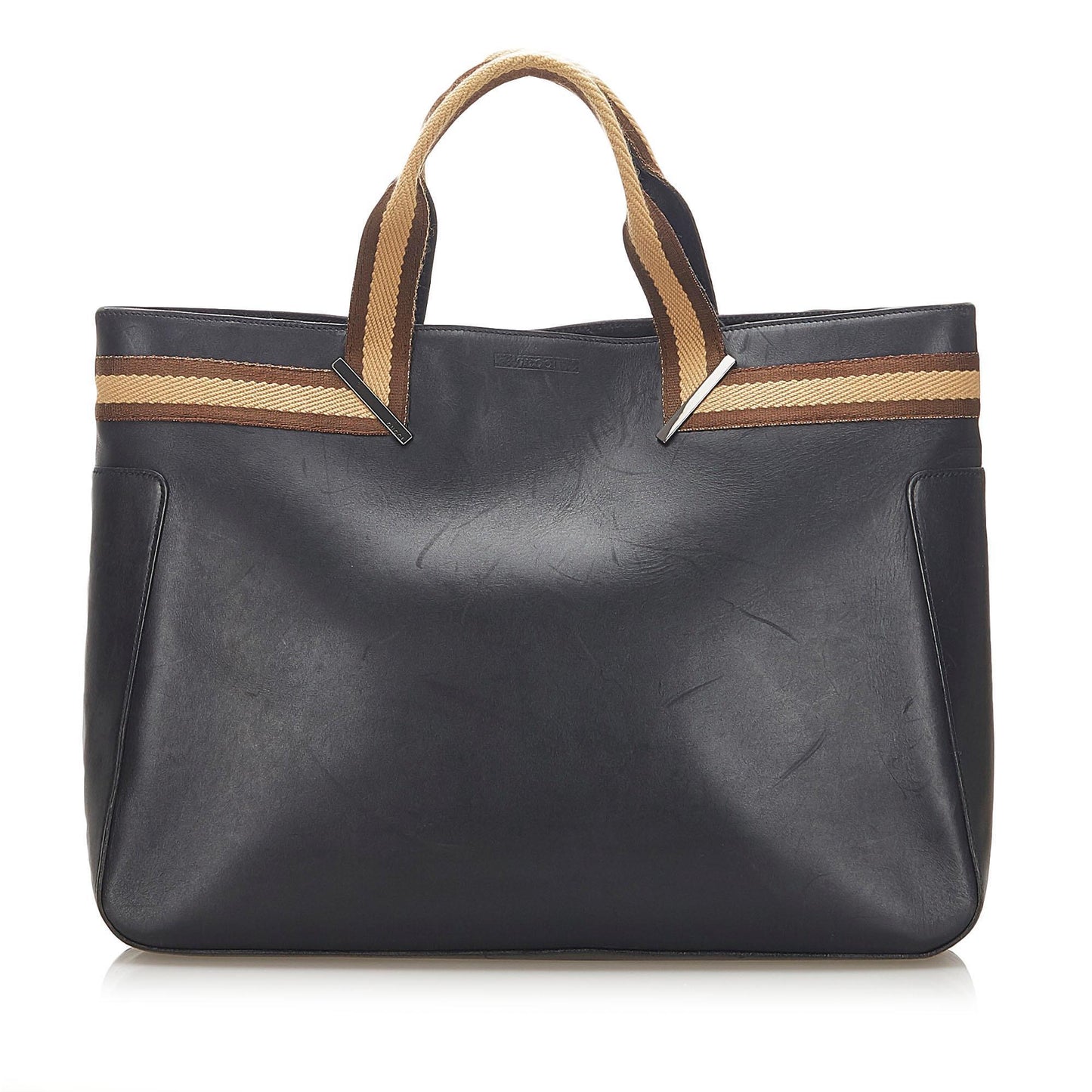 Gucci Web Leather Tote Style 3