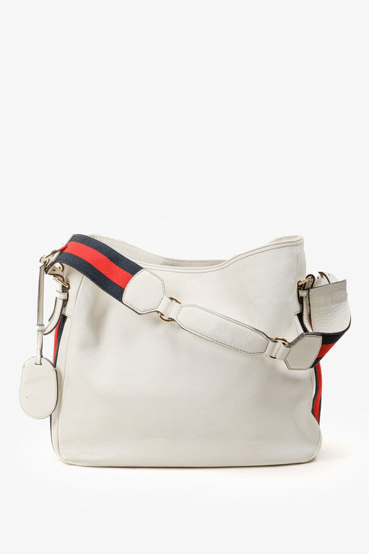 Gucci Leather Canvas Tote