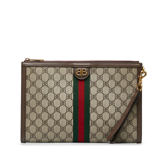 Gucci X Luxury Balenciaga Trending 2026 BB Supreme Ophidia Web Clutch (SHG-dS0YCq)