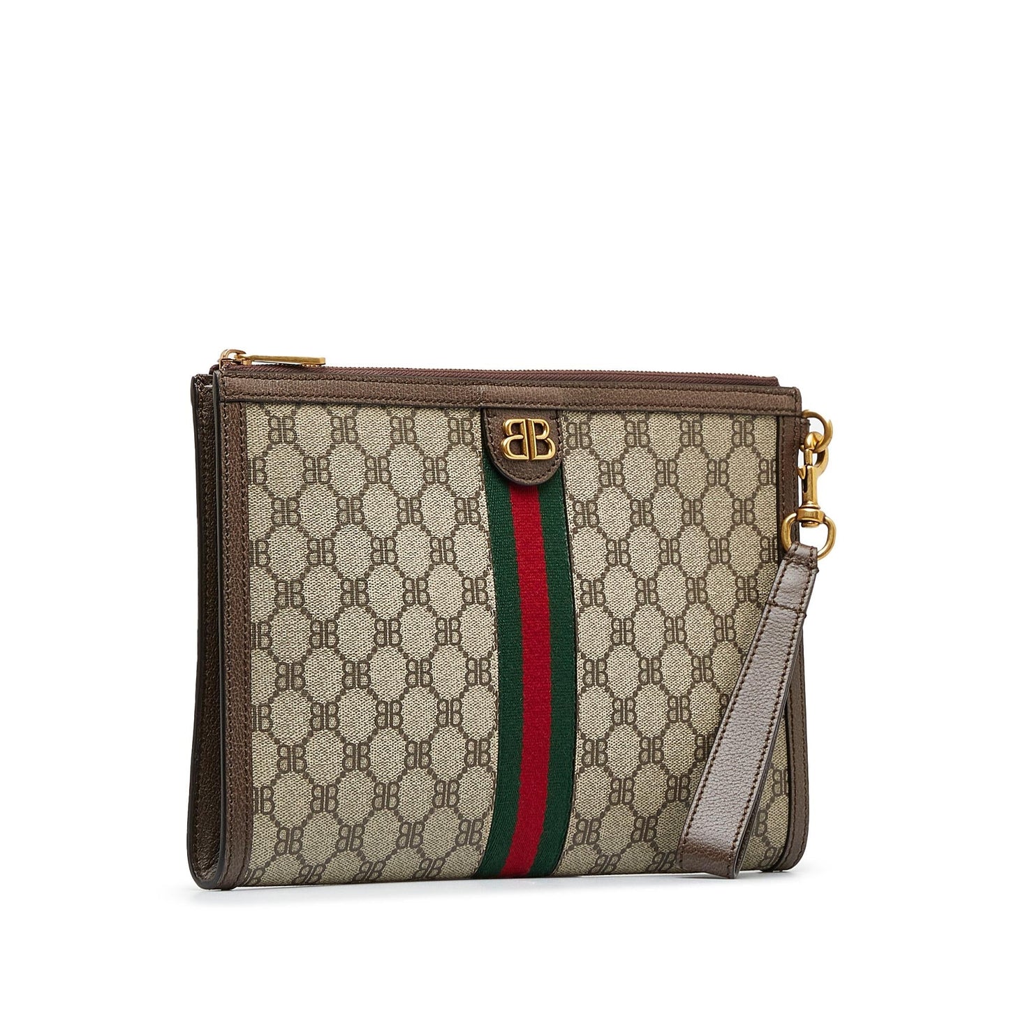 Gucci X Luxury Balenciaga Trending 2026 BB Supreme Ophidia Web Clutch (SHG-dS0YCq)