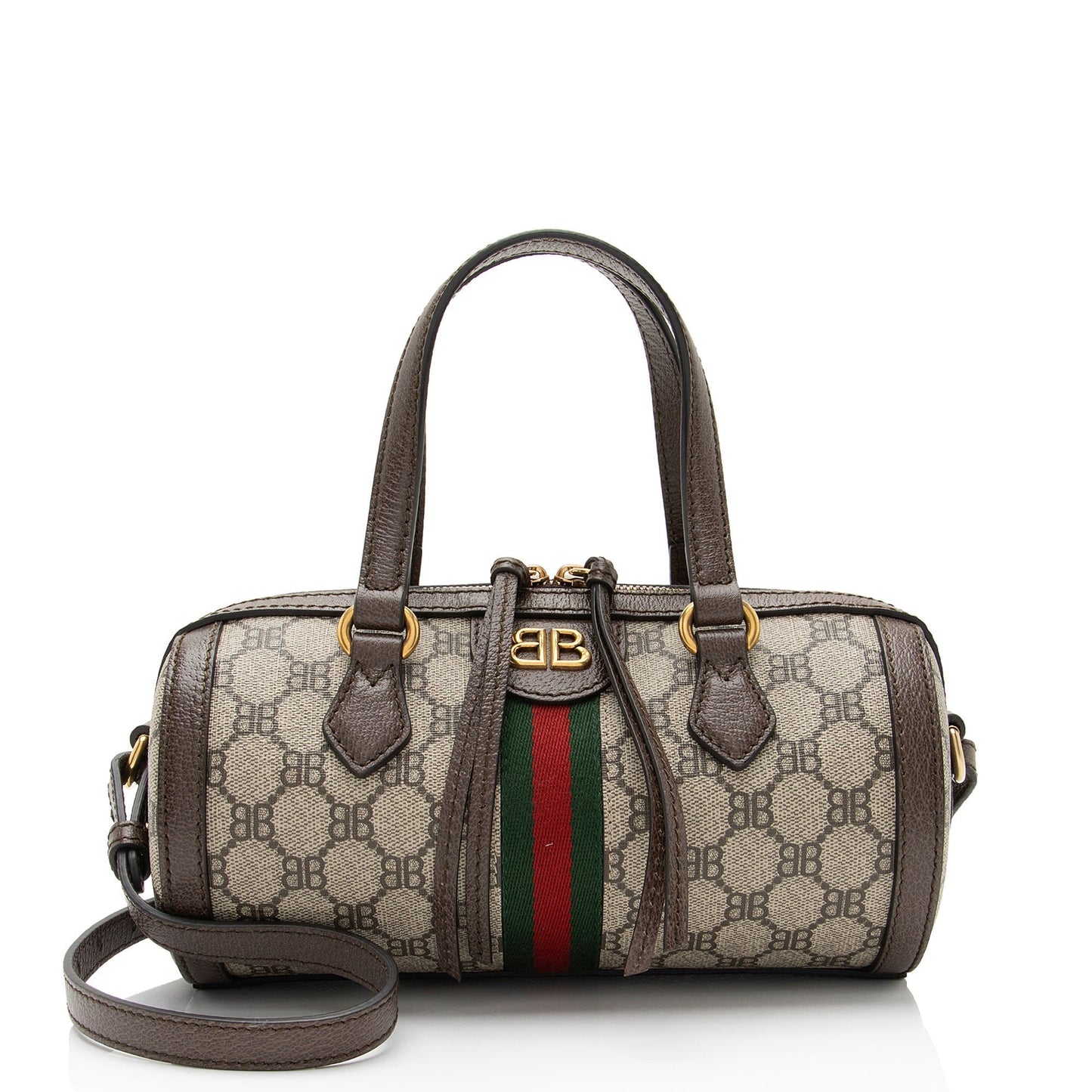 Gucci x Luxury Balenciaga Trending 2026 BB Supreme Monogram Web Ophidia Boston Bag (SHF-XYpX9x)
