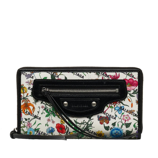 Gucci x Luxury Balenciaga Trending 2026 The Hacker Project Neo Classic Flora Print Zip Around Wallet (SHG-mz0AfE)