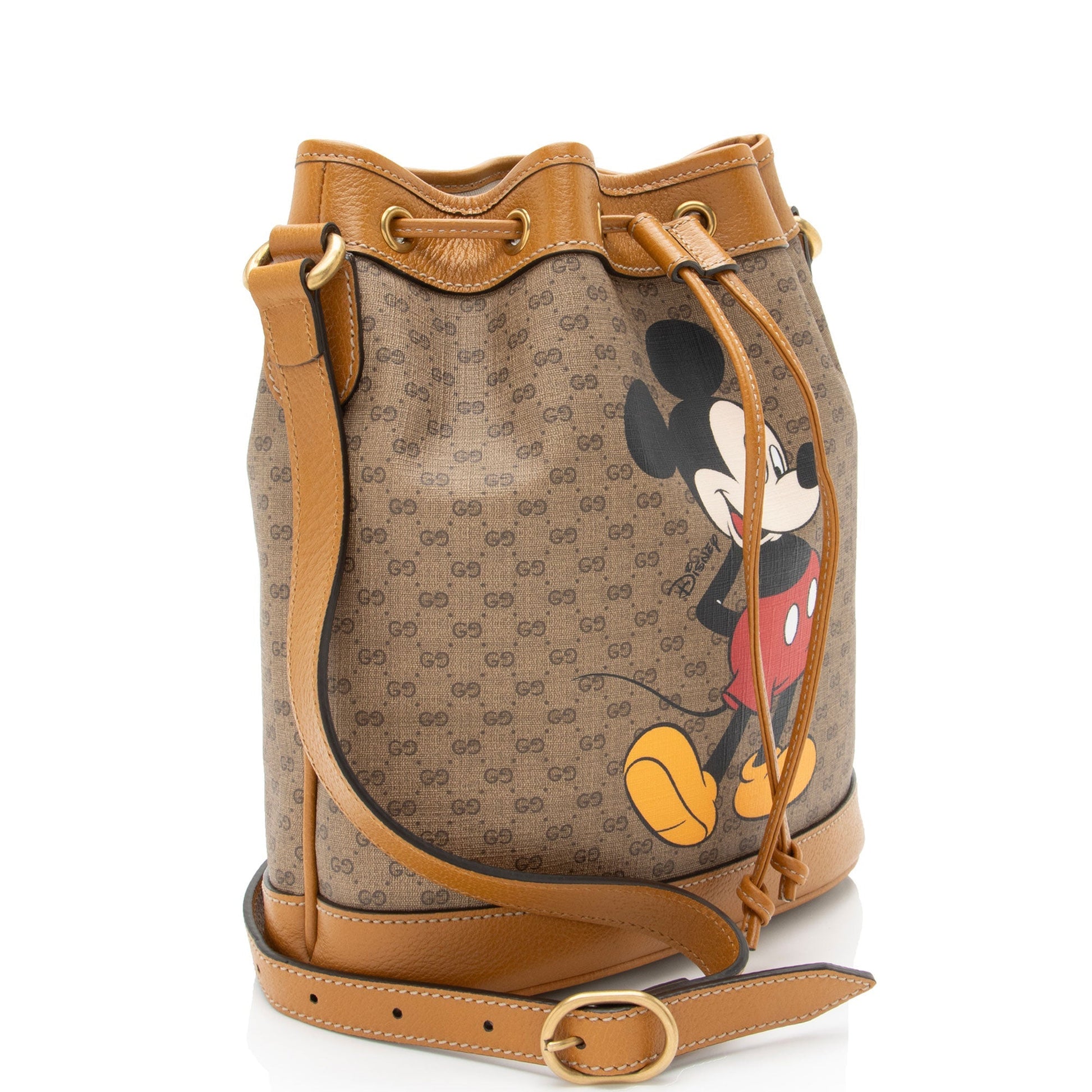 Gucci x Disney Micro GG Canvas Mickey Mouse Bucket Bag