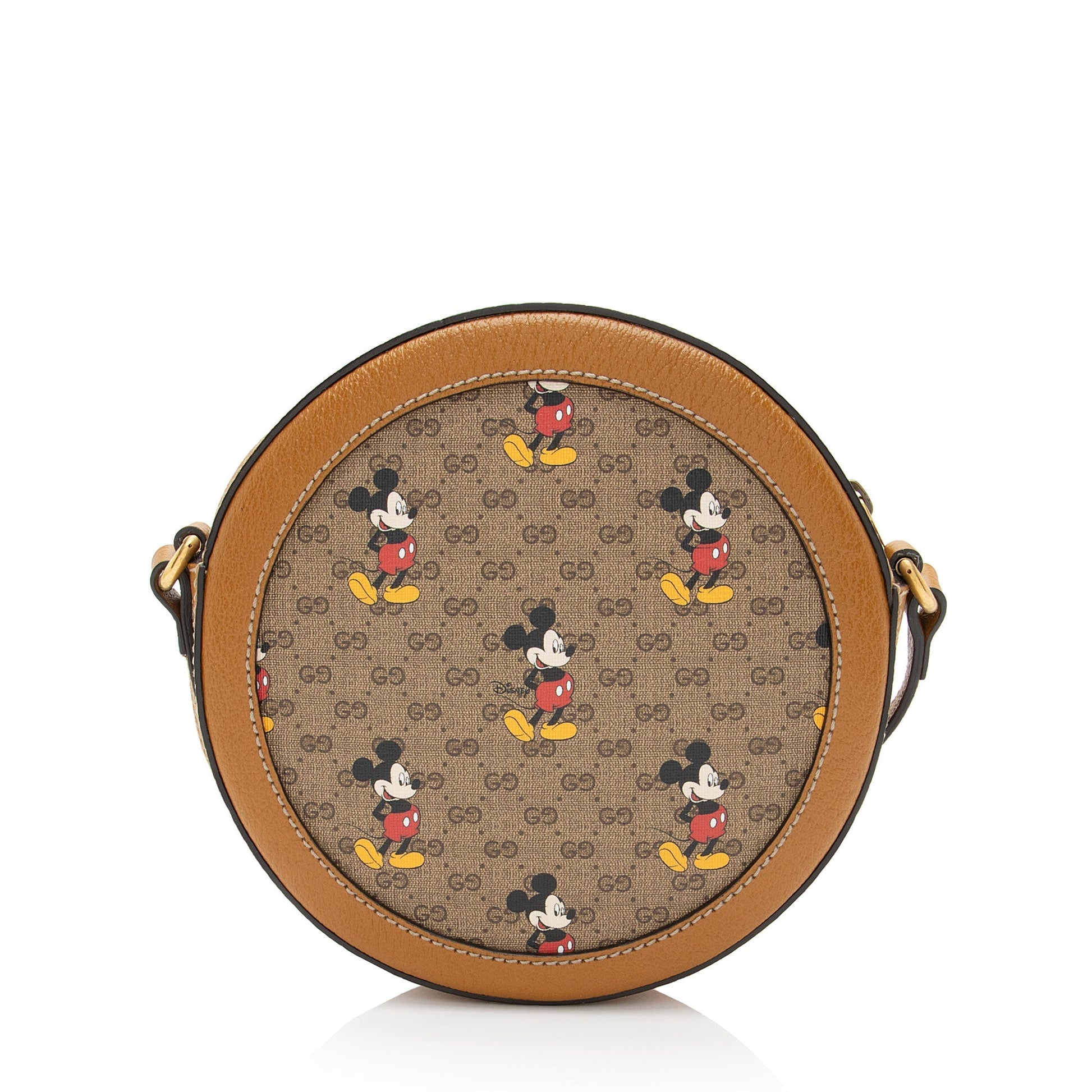 Gucci x Disney Micro GG Canvas Mickey Mouse Round Shoulder Bag (SHF-U62Lrn)