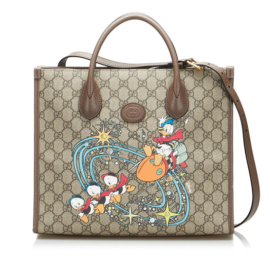 Gucci x Disney Small GG Supreme Donald Duck Satchel (SHG-18nIFQ)