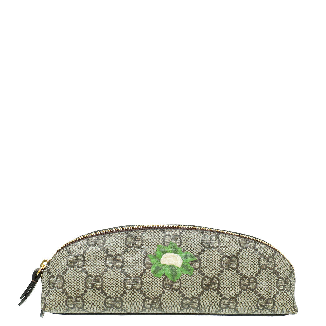 Gucci Leather Canvas Shoulder Bag