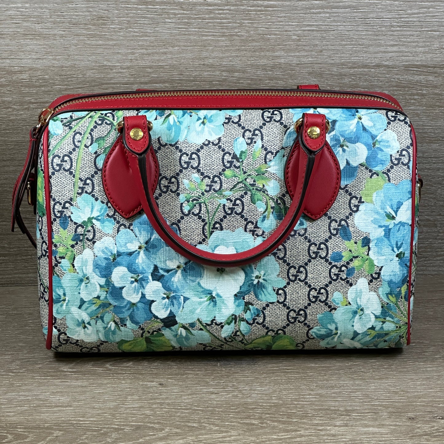 Gucci Leather Canvas Shoulder Bag