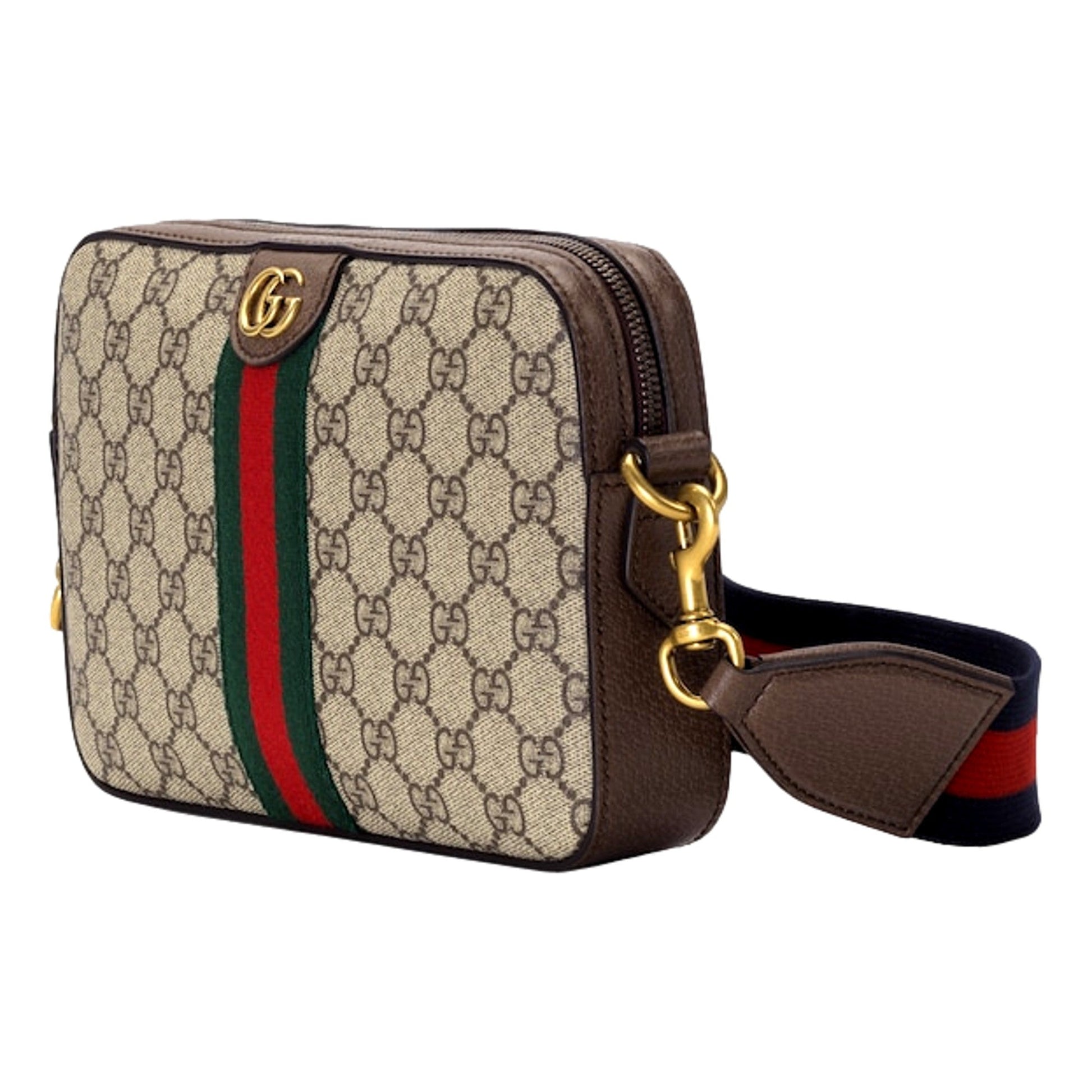 Gucci Lou Monogram Leather Canvas Tote