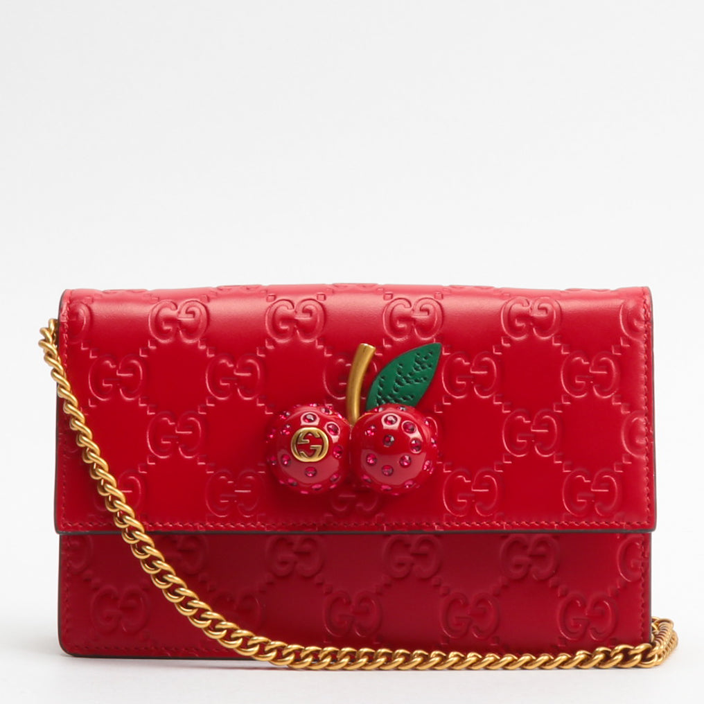 Gucci Chain Leather Shoulder Bag