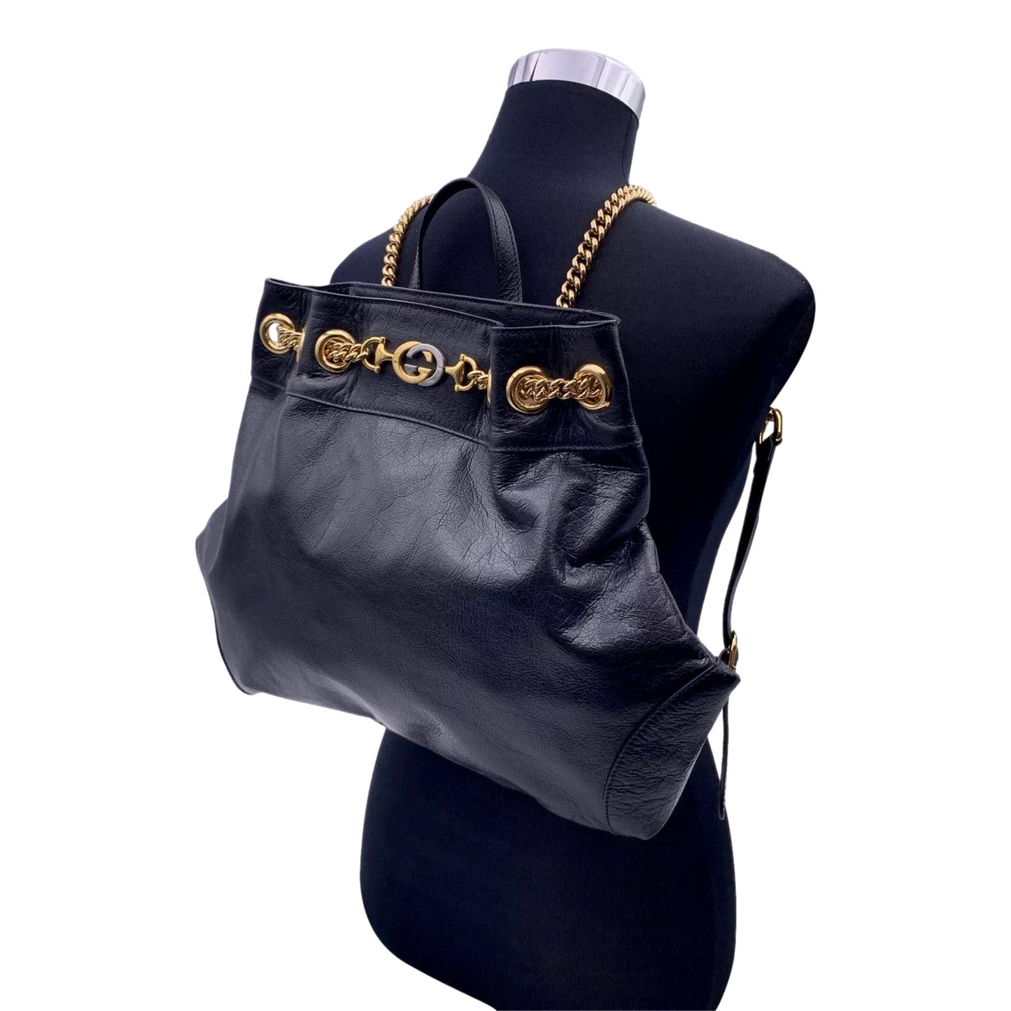 Gucci Lou Chain Leather Shoulder Bag
