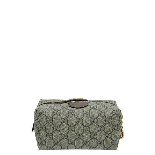 Gucci Leather Canvas Shoulder Bag