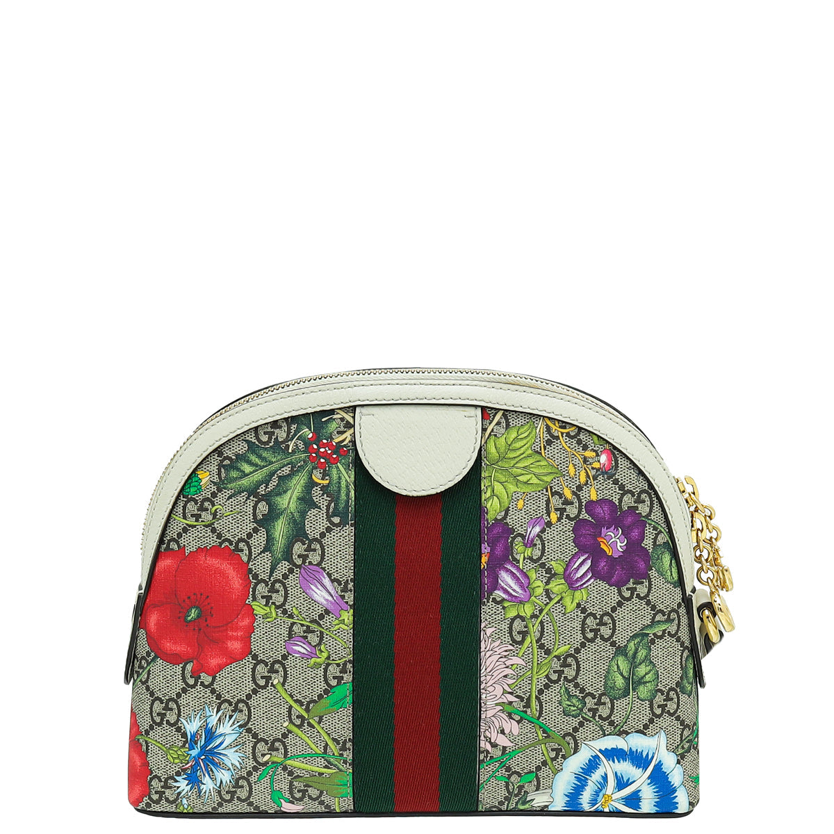 Gucci Leather Canvas Shoulder Bag