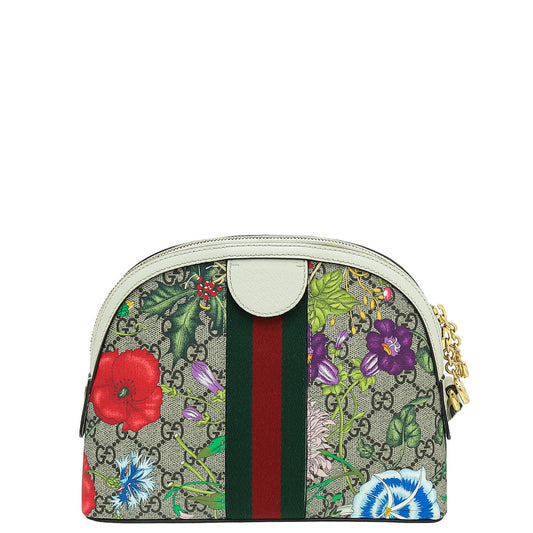 Gucci Leather Canvas Shoulder Bag