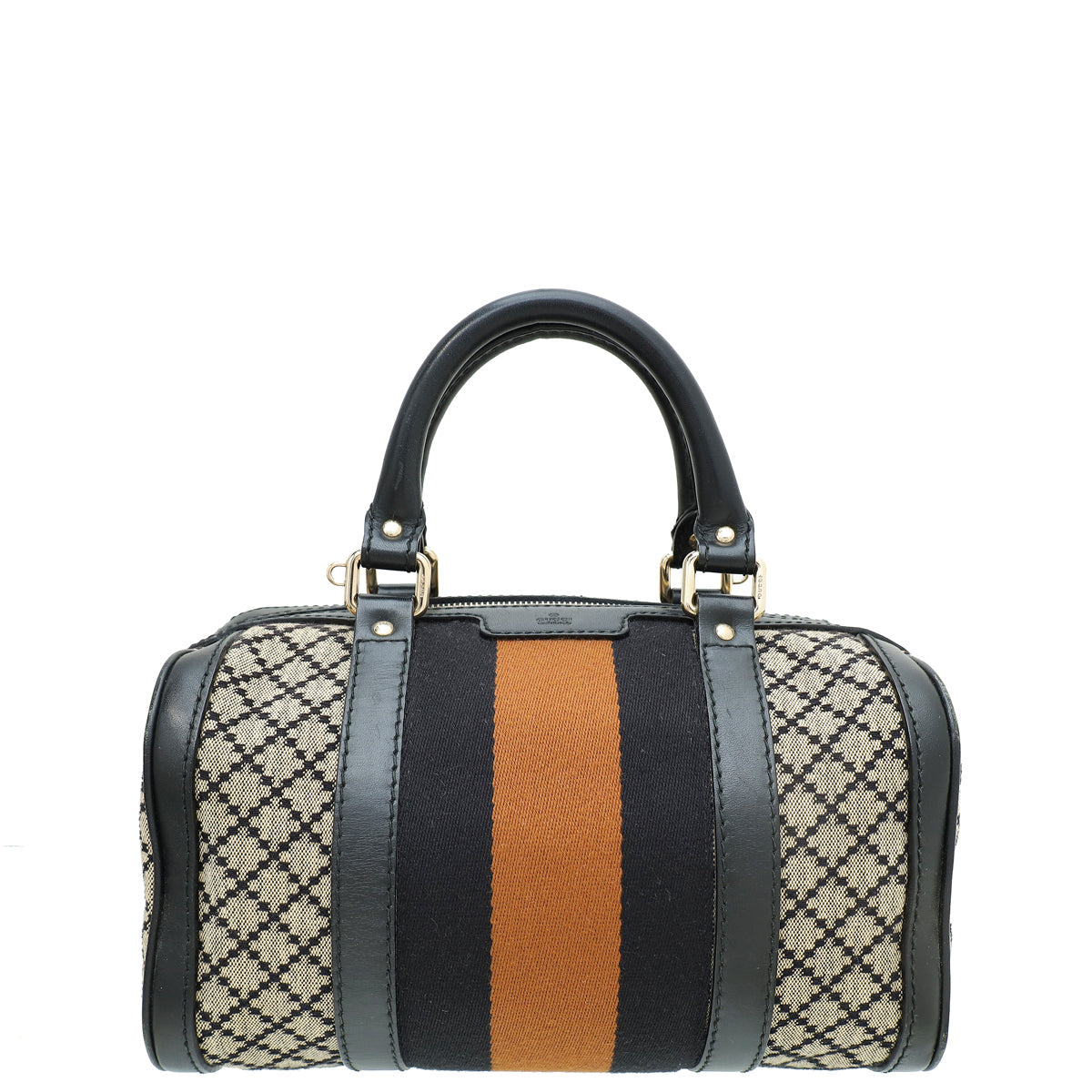 Gucci Leather Canvas Shoulder Bag