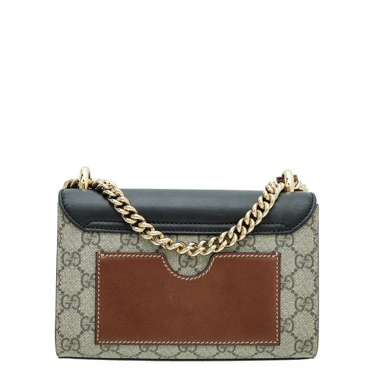 Gucci Leather Canvas Shoulder Bag