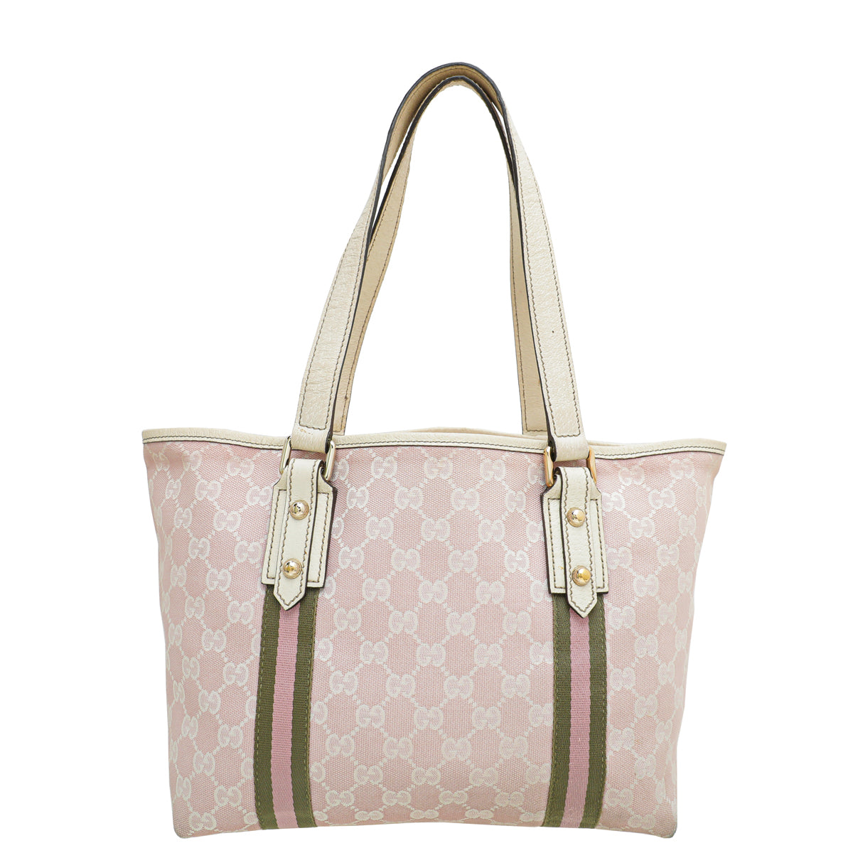 Gucci Leather Canvas Tote