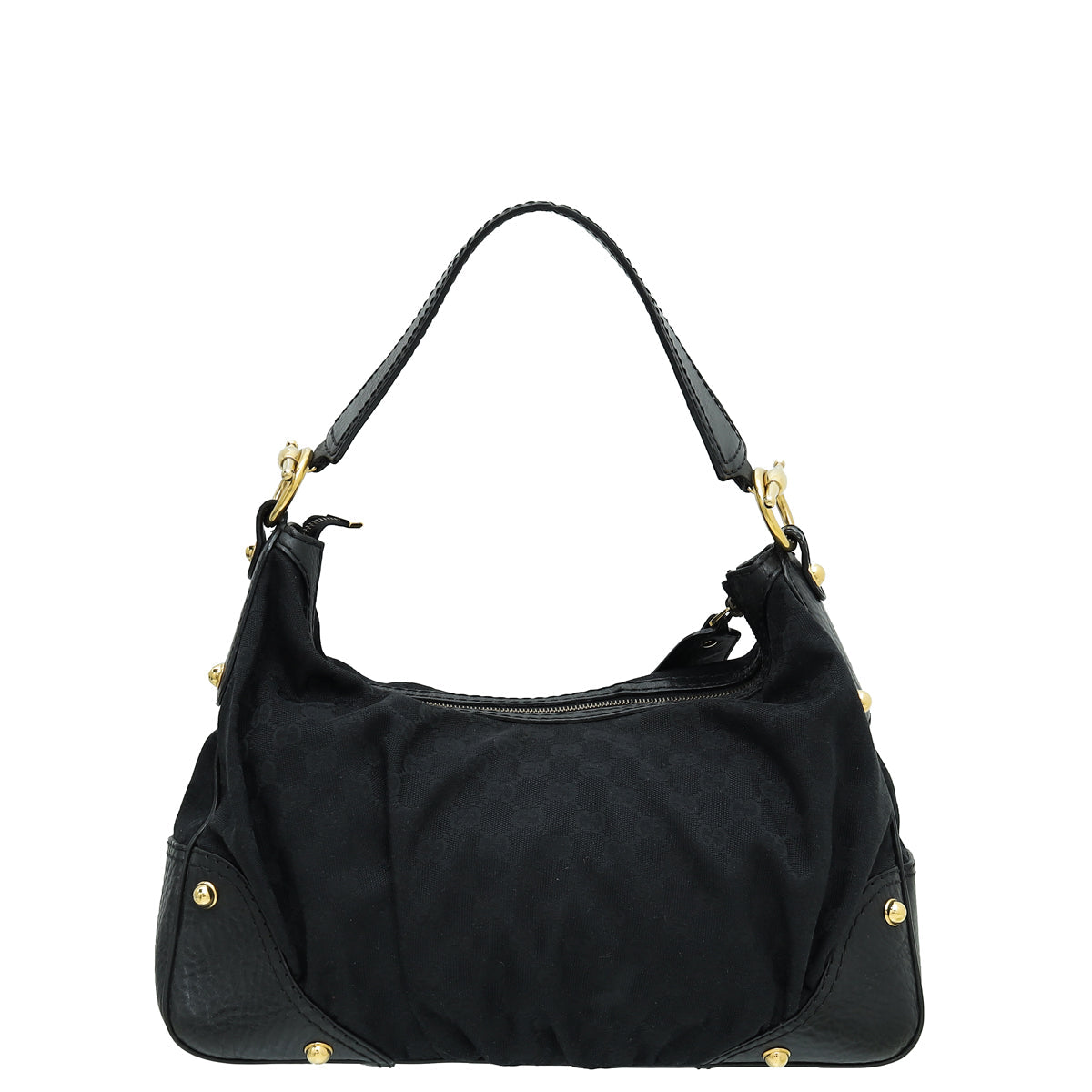 Gucci Leather Canvas Shoulder Bag