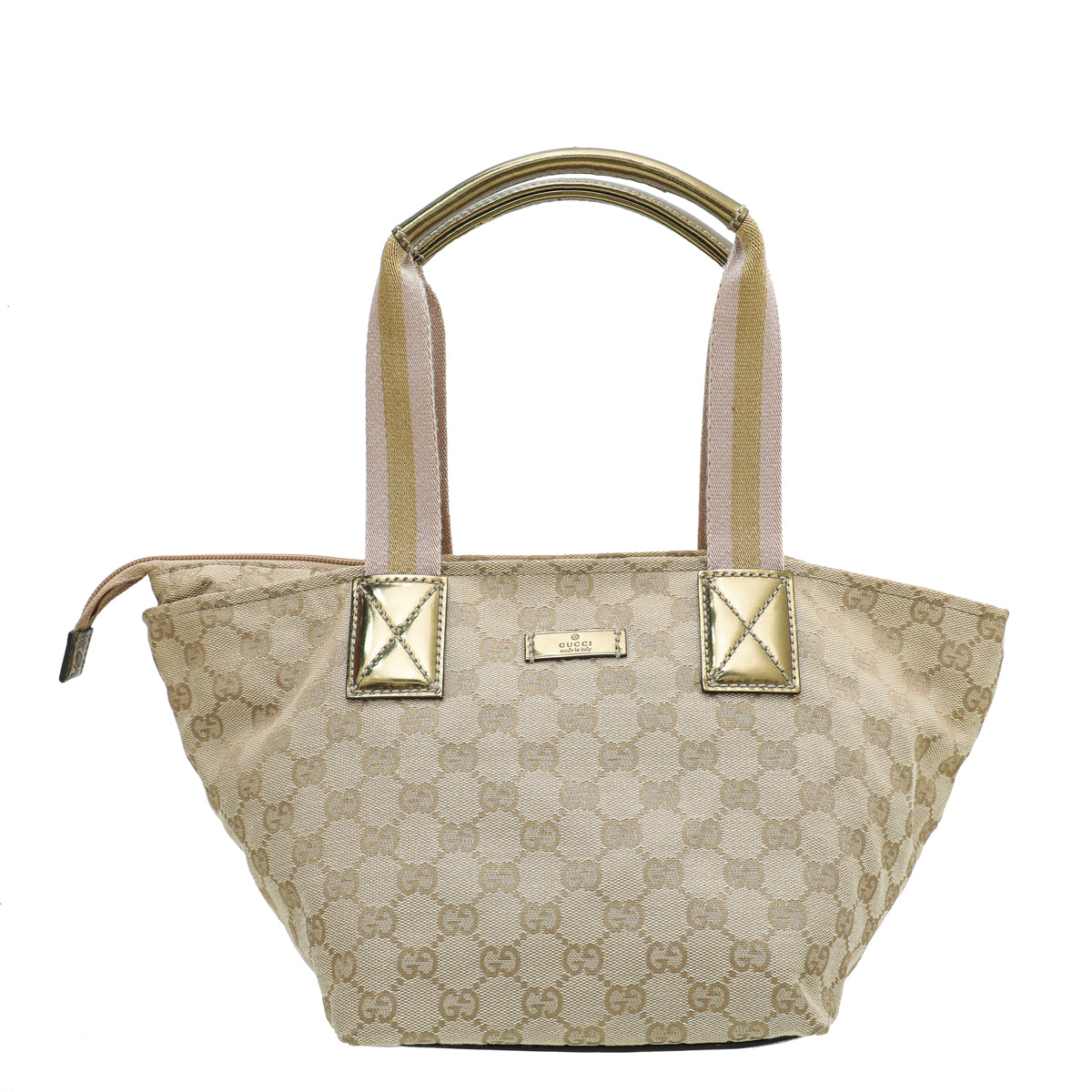 Gucci Leather Canvas Tote