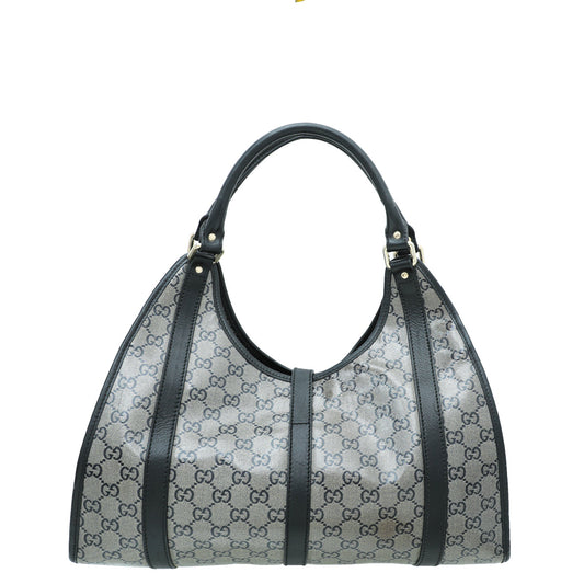 Gucci Leather Canvas Shoulder Bag
