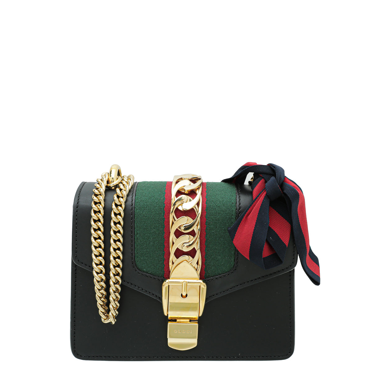 Gucci Chain Leather Shoulder Bag