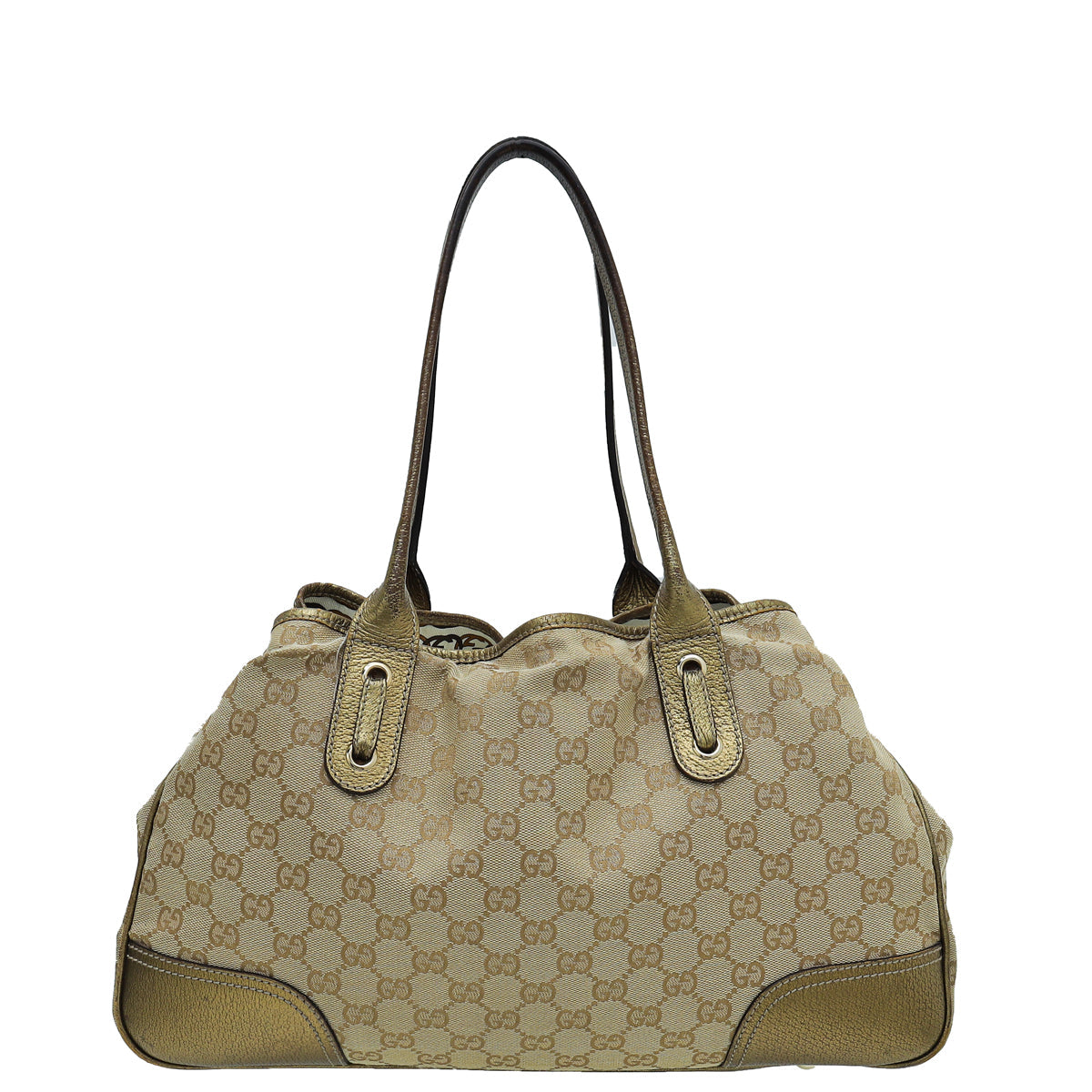 Gucci Leather Canvas Tote