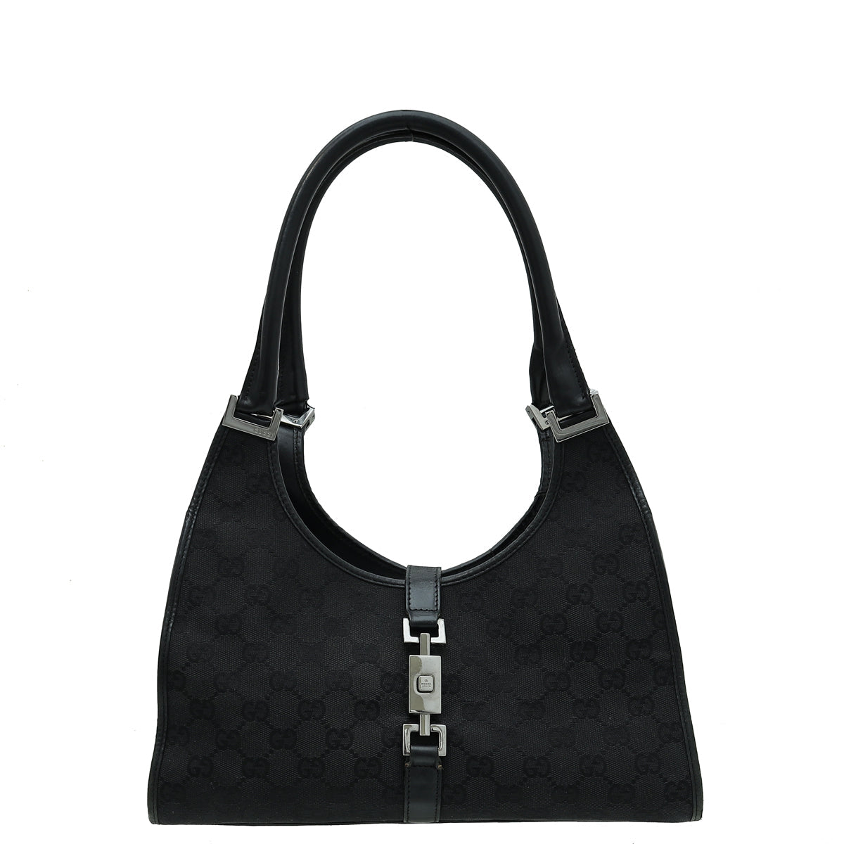 Gucci Leather Canvas Shoulder Bag