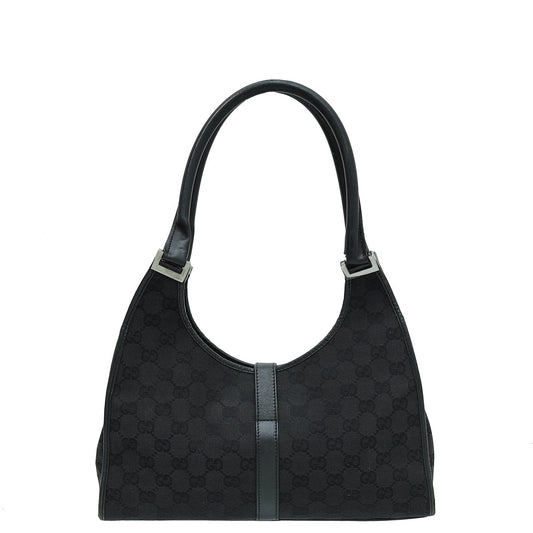 Gucci Leather Canvas Shoulder Bag