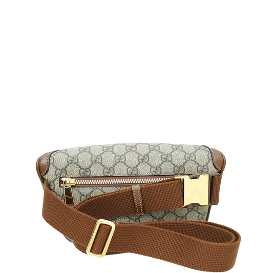 Gucci Leather Canvas Shoulder Bag