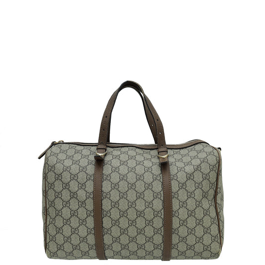 Gucci Leather Canvas Shoulder Bag