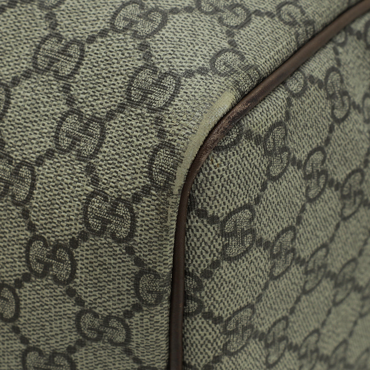 Gucci Leather Canvas Shoulder Bag