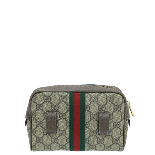 Gucci Leather Canvas Shoulder Bag