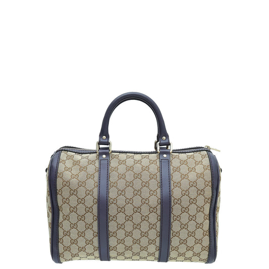 Gucci Leather Canvas Shoulder Bag