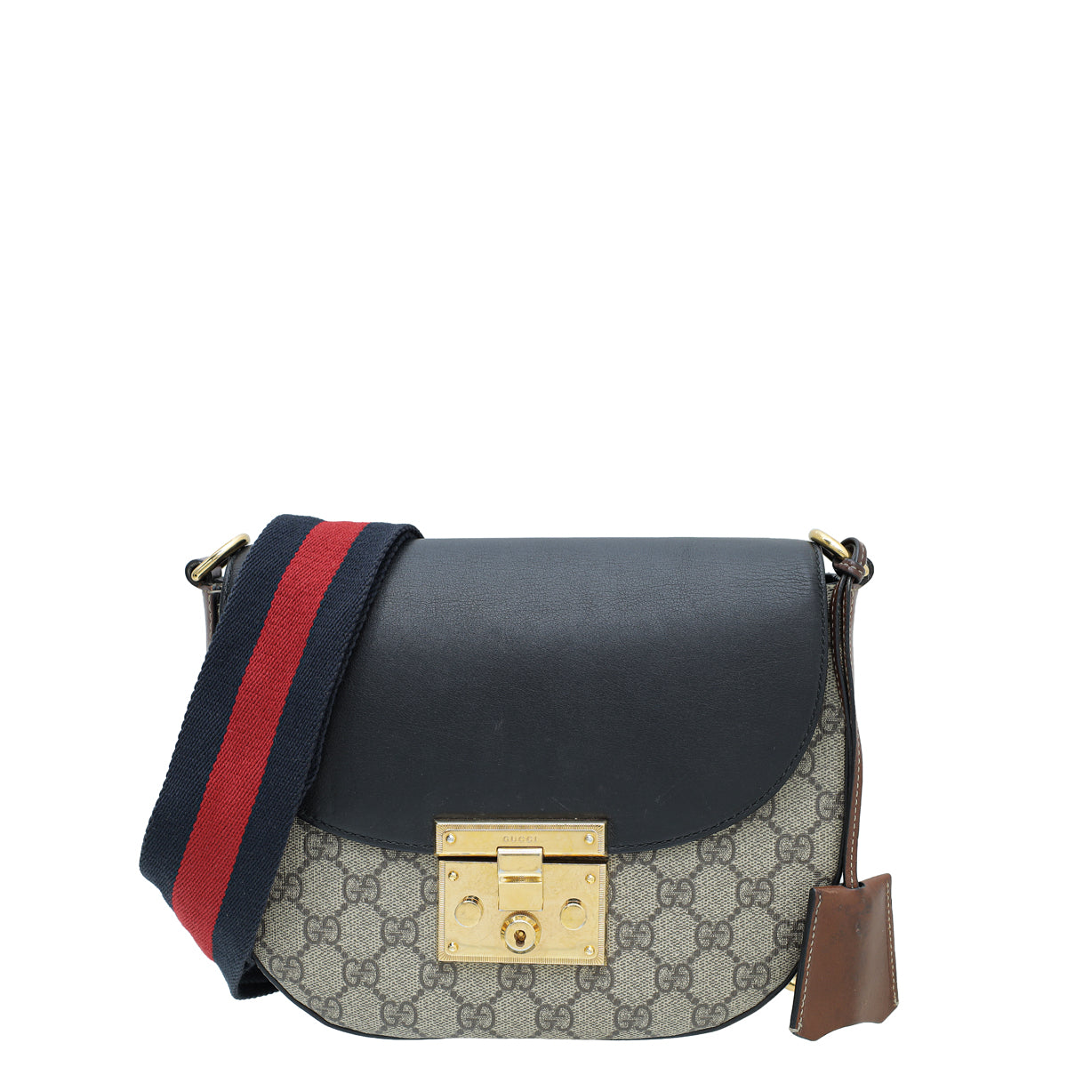 Gucci Leather Canvas Shoulder Bag