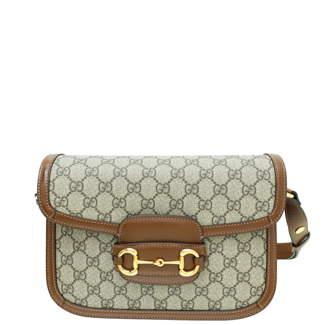 Gucci Leather Canvas Shoulder Bag