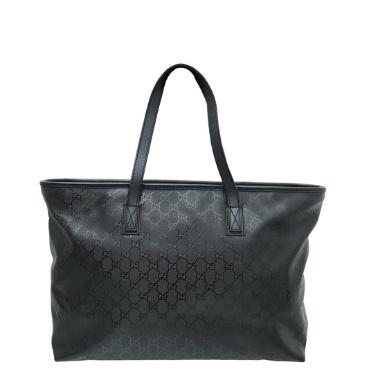 Gucci Leather Canvas Tote