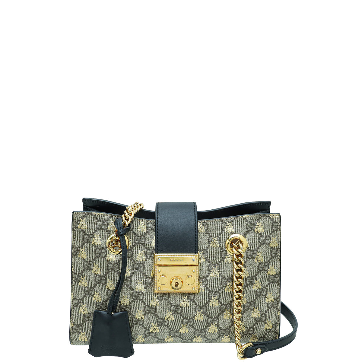 Gucci Leather Canvas Shoulder Bag