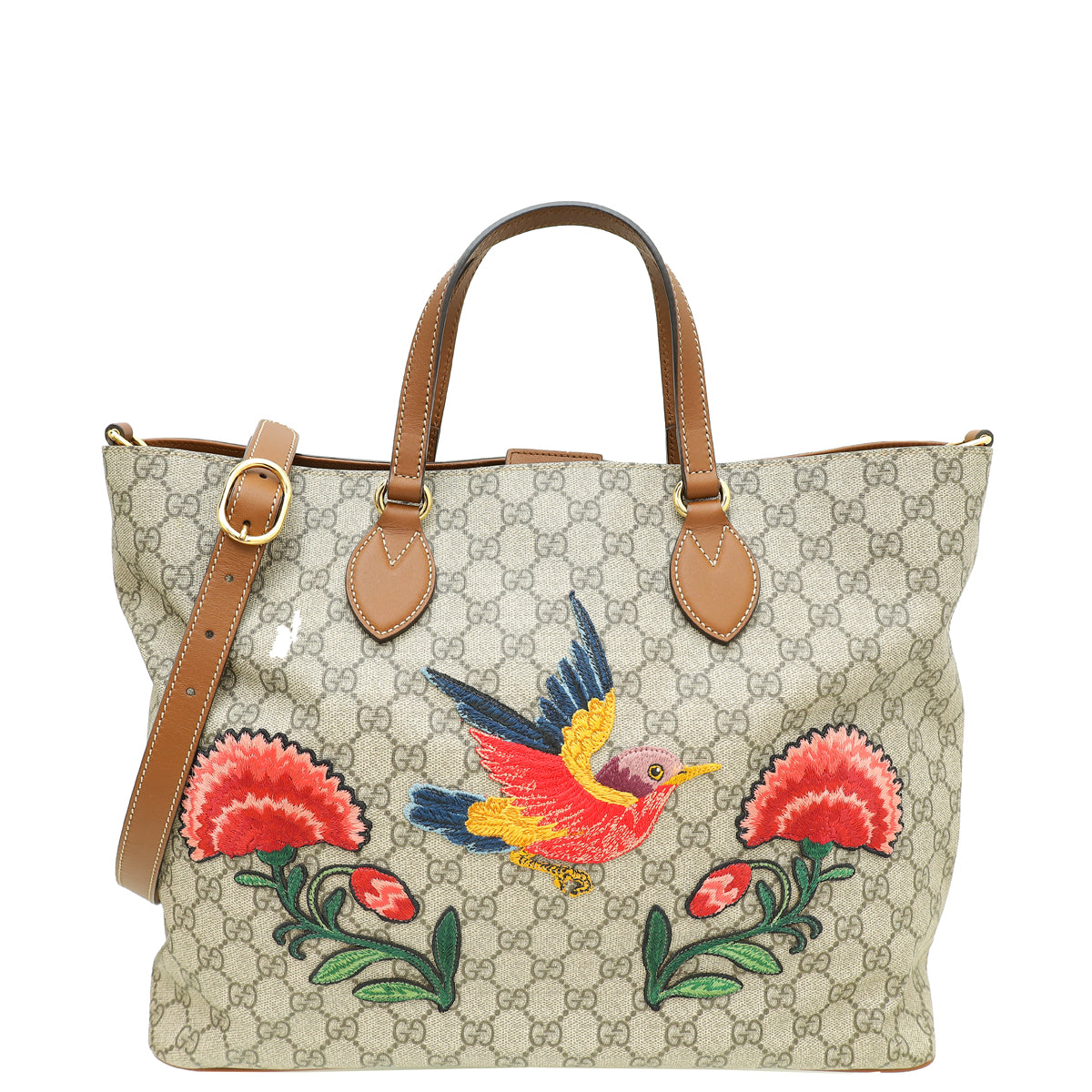 Gucci Leather Canvas Tote