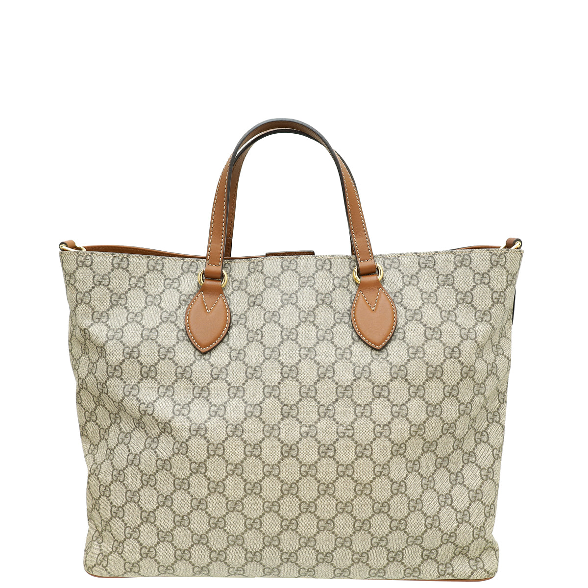 Gucci Leather Canvas Tote