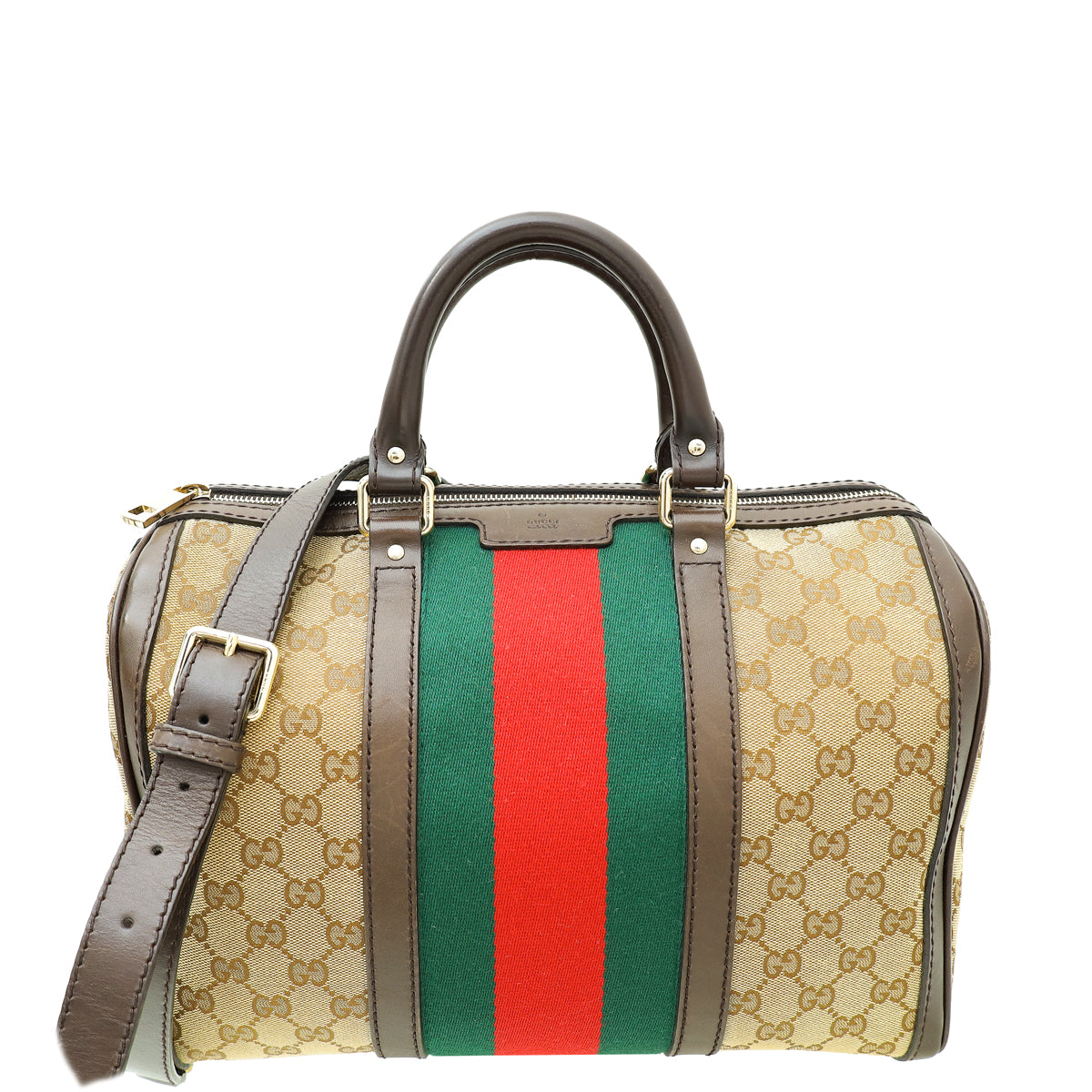 Gucci Multicolor GG Supreme   Web Joy Boston Medium Bag