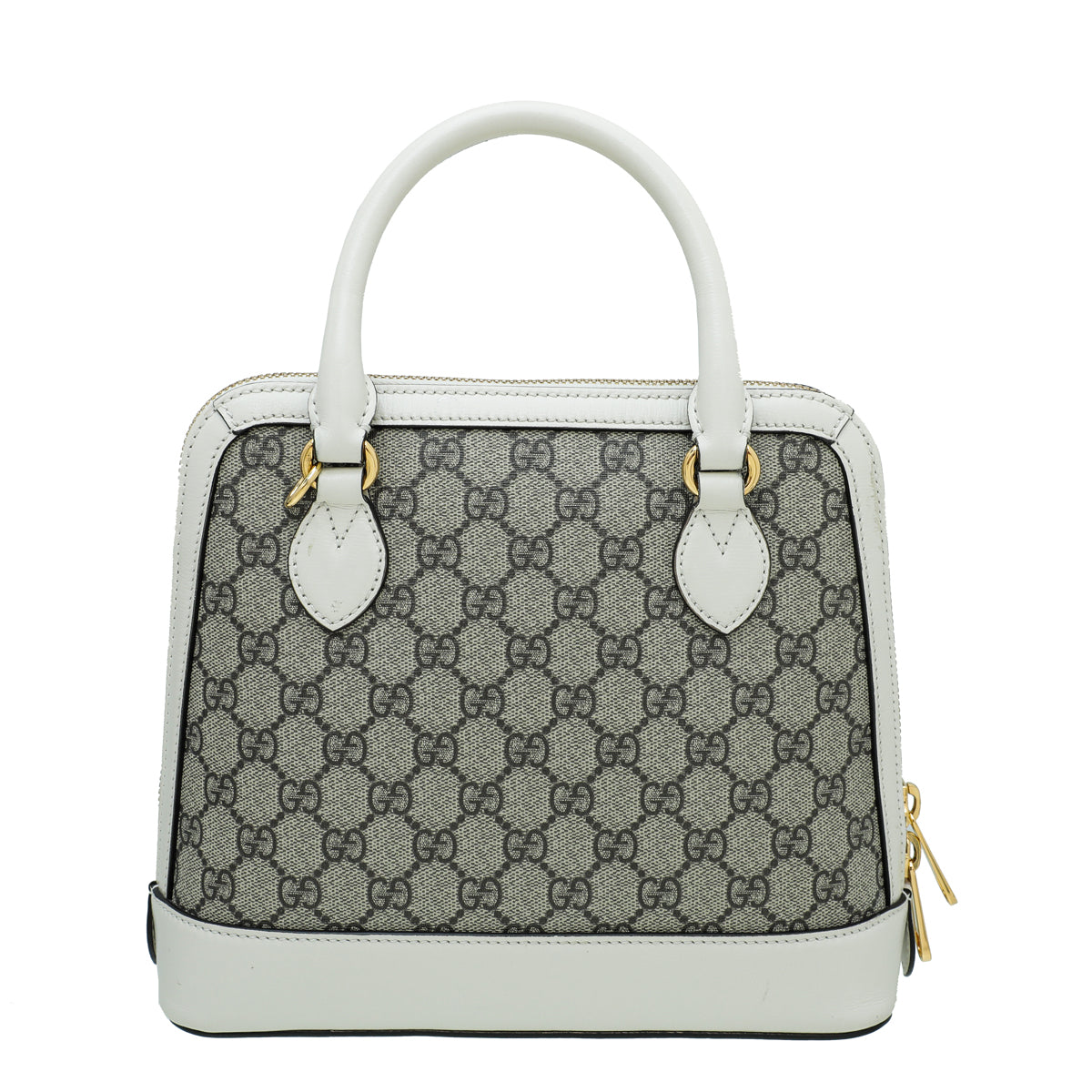 Gucci Leather Canvas Shoulder Bag