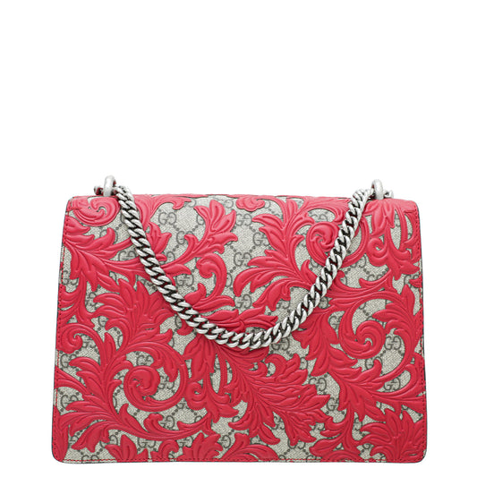 Gucci Leather Canvas Shoulder Bag