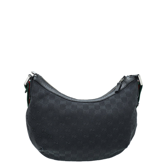 Gucci Leather Canvas Shoulder Bag