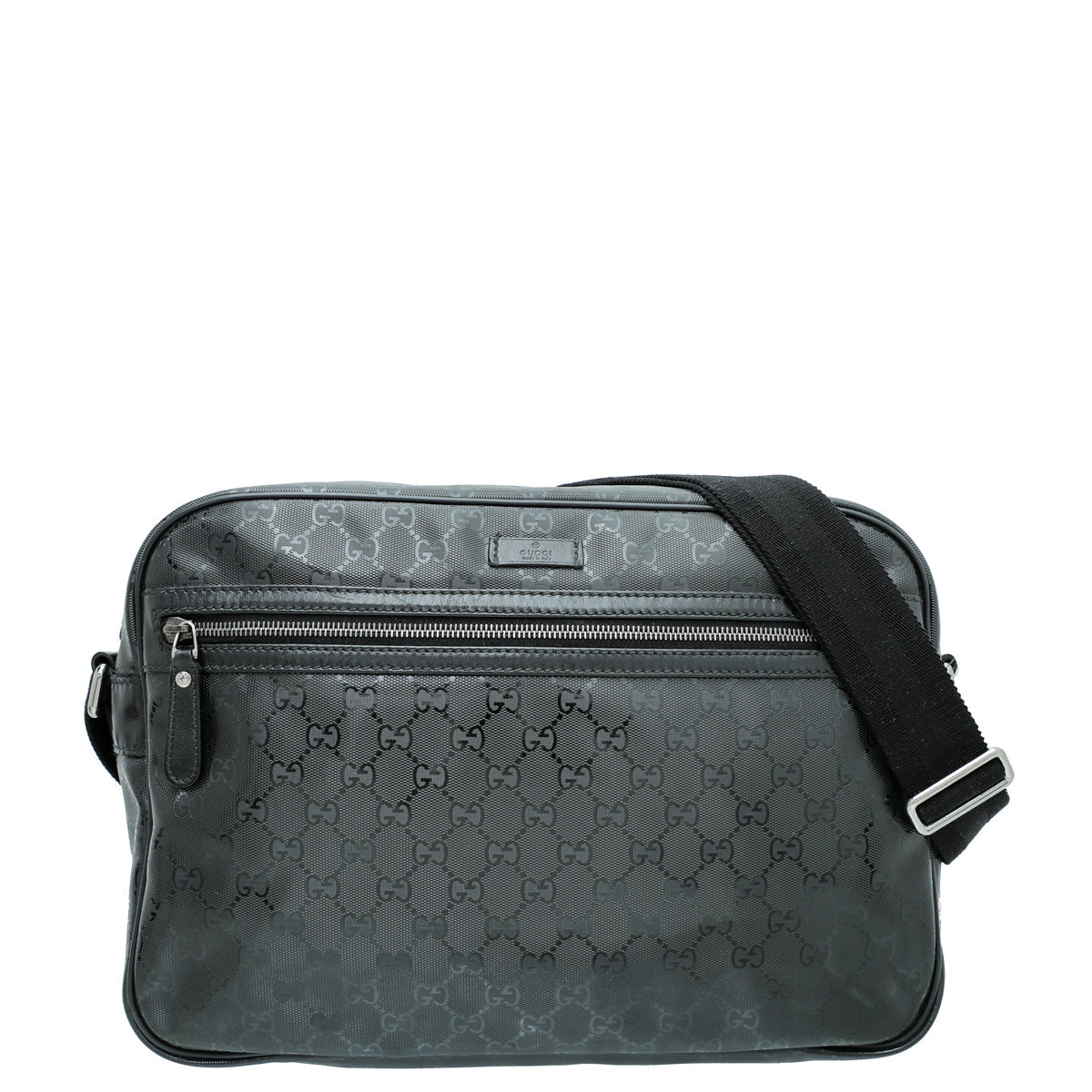 Gucci Leather Canvas Shoulder Bag