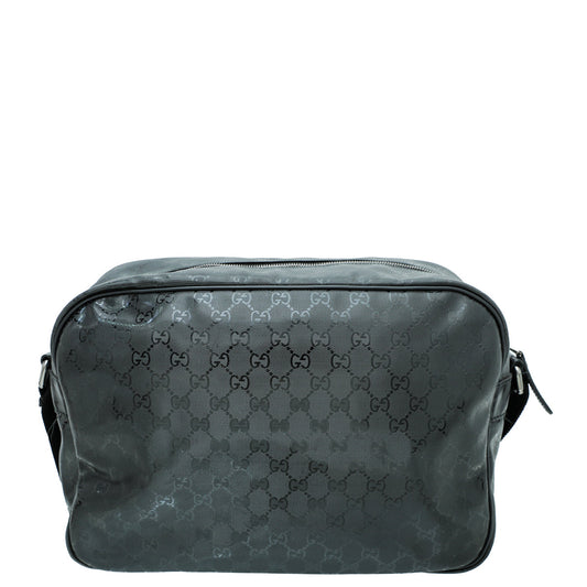 Gucci Leather Canvas Shoulder Bag